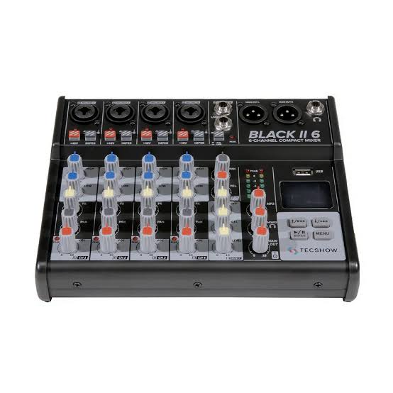 Mixer Tecshow Black II 6 Canales